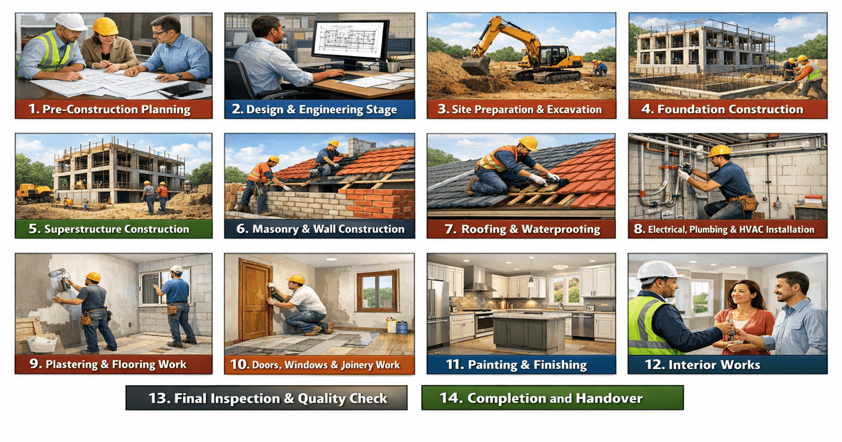 construction process step by step